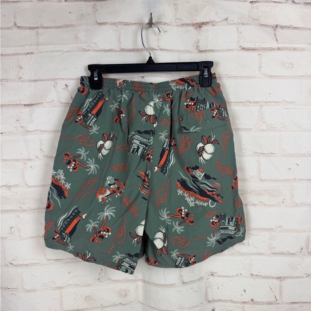 Patagonia Baggies Shorts Adult Small Green Lined C Street Tacos Print Mens S - Picture 3 of 8